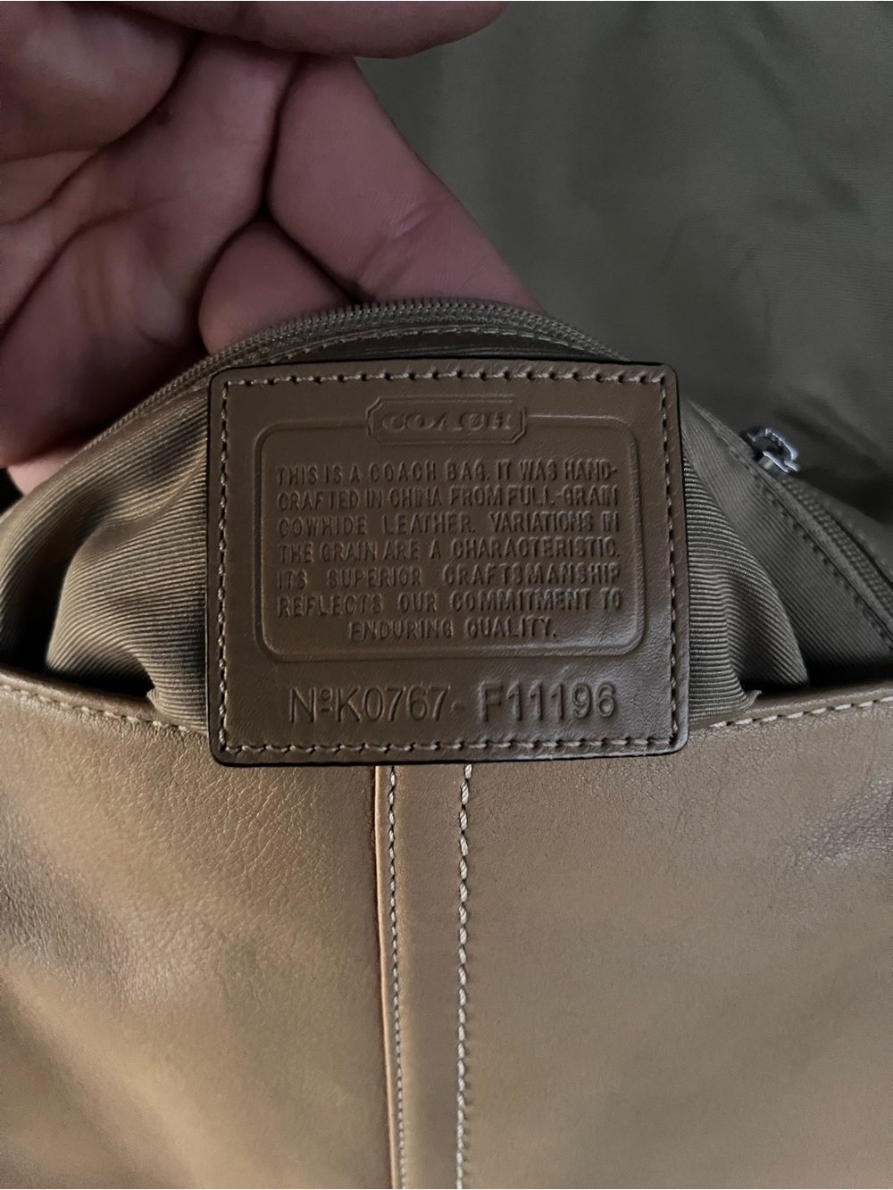 Coach F11196 MEDIUM Vintage Camel Y2K Soho Flap Leather Shoulder Bag - Picture 13 of 13